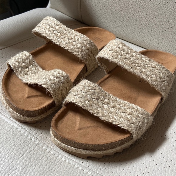 SOUTH BEACH Platform Rope Sandals/Sliders Women's US 7.5 - Picture 2 of 8